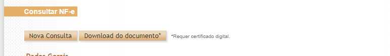 Consulta nfe passo 3