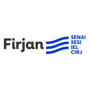 Imagem com a logo da empresa Firjan