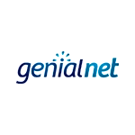 Imagem com a logo da empresa Genialnet
