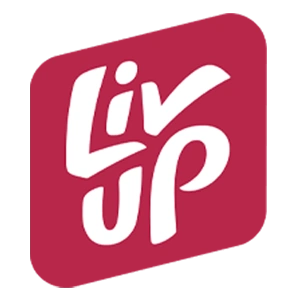 Imagem com a logo da empresa LivUp