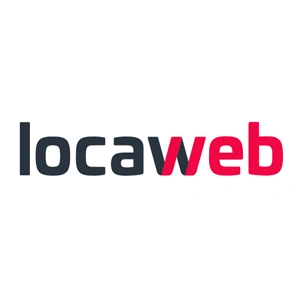Imagem com a logo da empresa Locaweb